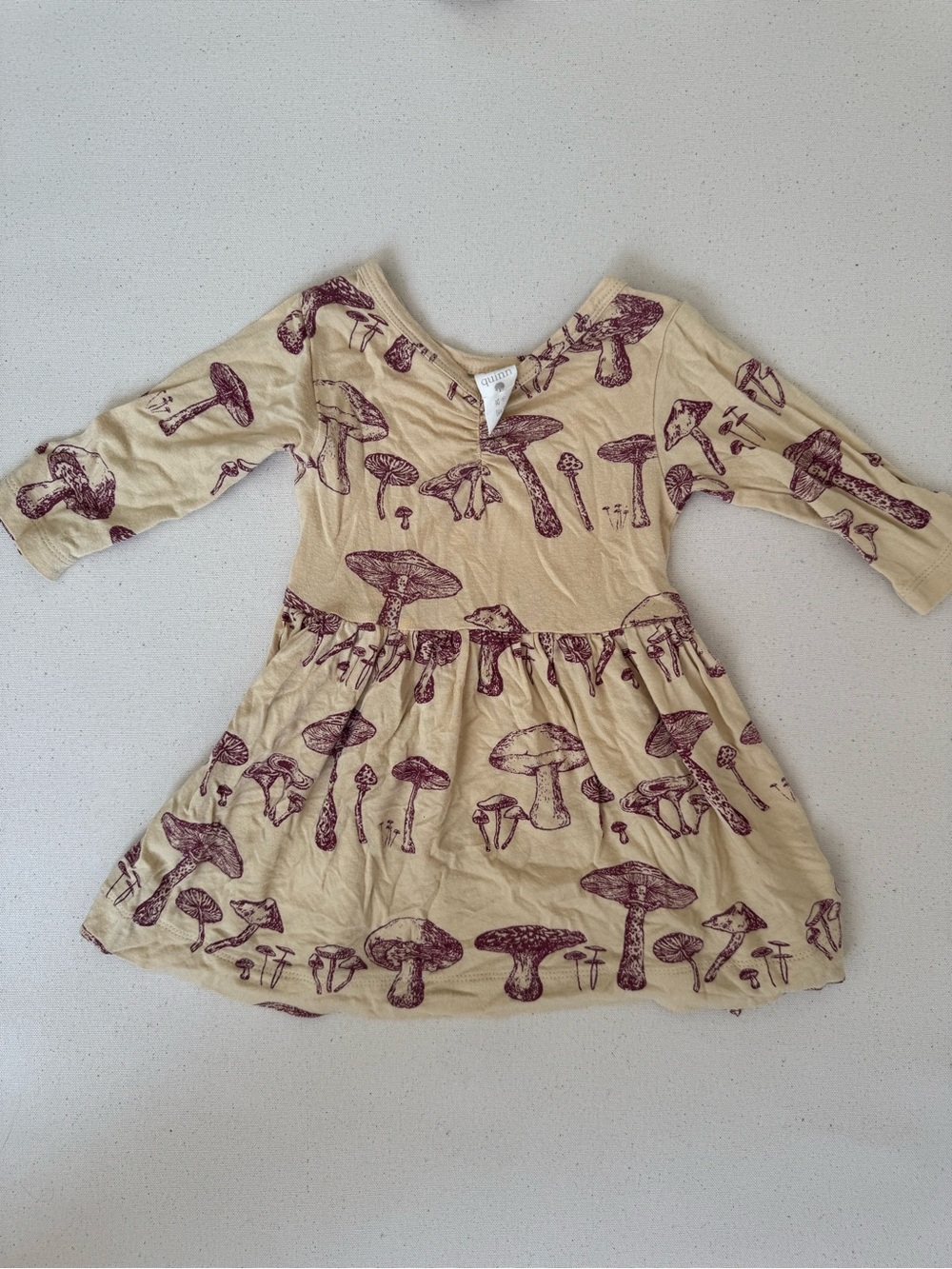 kate quinn Bamboo Maroon Mushroom Twirl dress